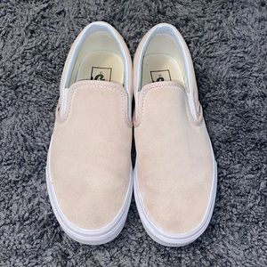 Pink low slip on vans